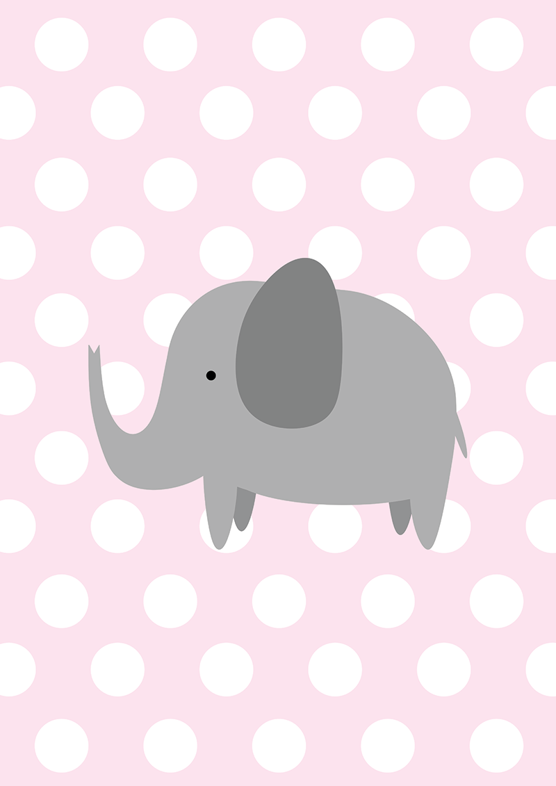 Nursuery-Elephant-Pink-Dots
