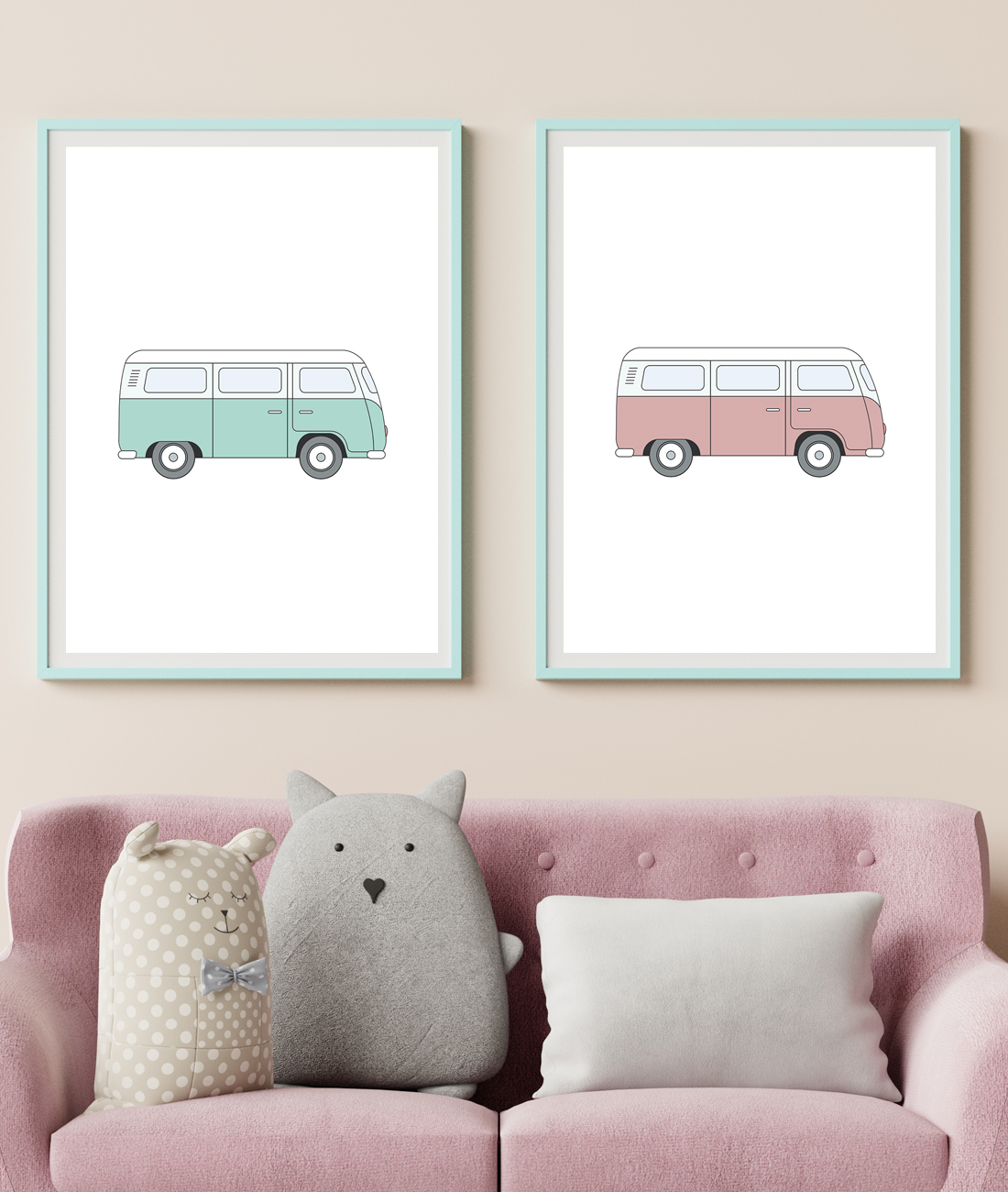 Retro-bus-pink-mint