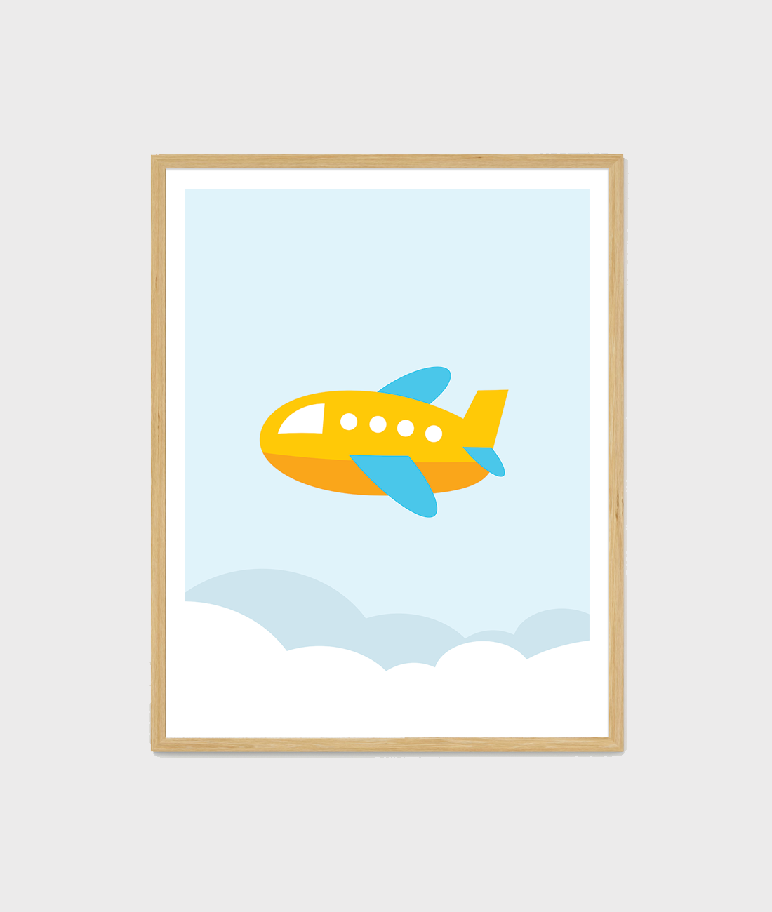 Yellow-Plane-Wall-Art